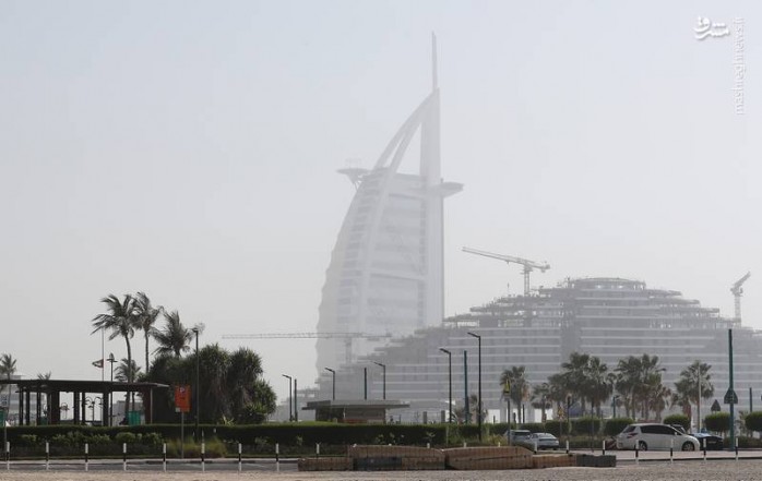 ببینید/گرد و غبار به امارات رسید/ریزگرد فاجعه مشترک خاورمیانه