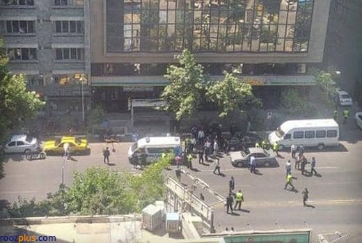 تیراندازی به ماموران ناجا در خیابان طالقانی تهران