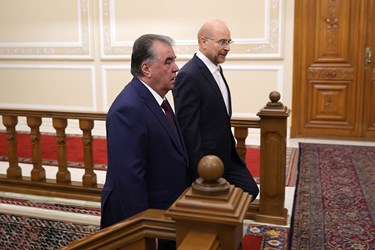 دیدار رئیس جمهور تاجیکستان با رئیس مجلس