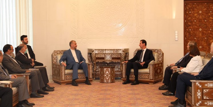 بشار اسد در دیدار امیرعبداللهیان: موازنه در منطقه به نفع ما در مال تغییر است