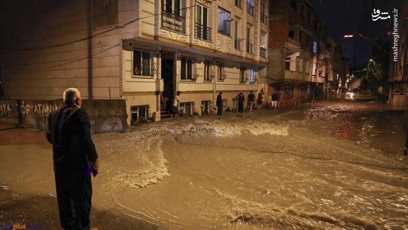 بارش شدید باران در استانبول +عکس