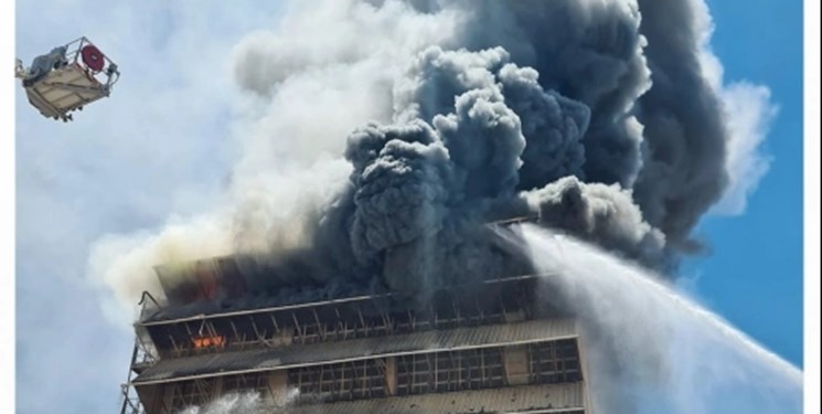 آتش‌سوزی در یک نیروگاه برق در جنوب شرق اراضی اشغالی