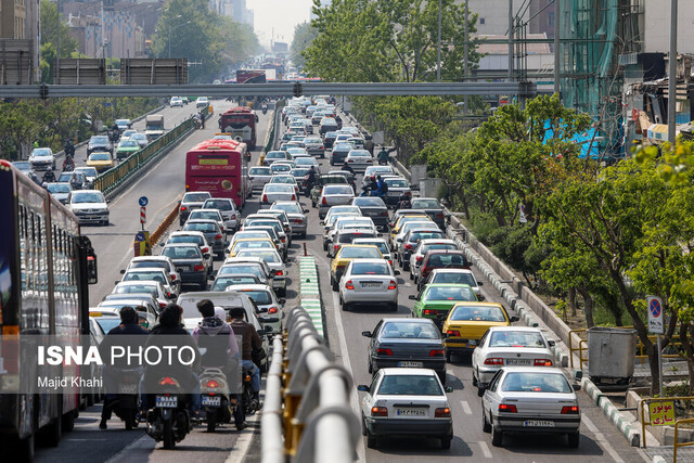 ترافیک پرحجم اما روان در معابر تهران