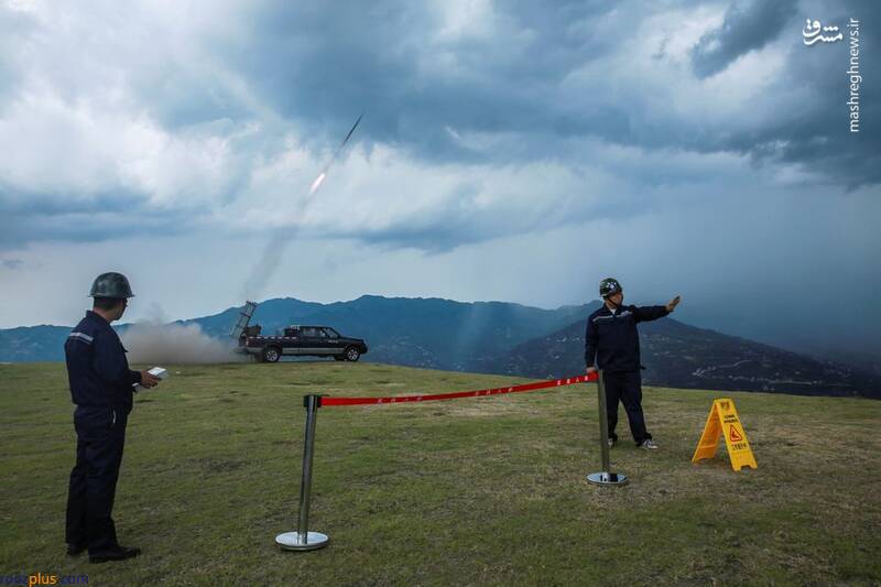 عکس/ تلاش چینی‌ها برای ایجاد باران مصنوعی