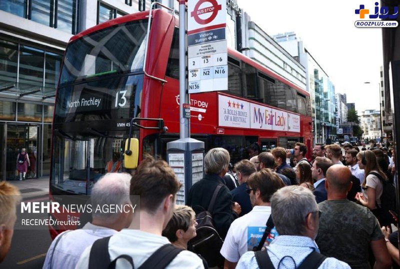 اعتصاب کارکنان شرکت‌های حمل‌و‌نقل شهری در لندن +عکس