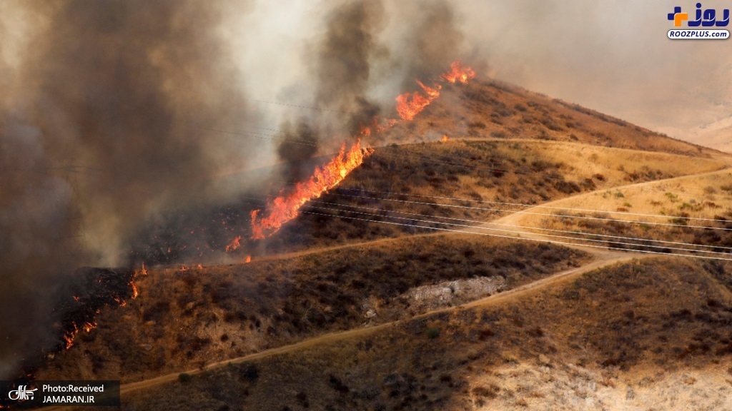 عکس/ادامه آتش سوزی ها در ایالت کالیفرنیا به دلیل گرما