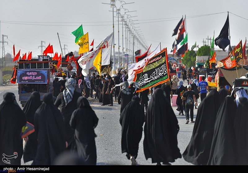 پیاده روی اربعین حسینی در ناصریه عراق +عکس