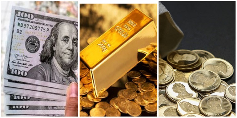 نرخ دلار ، طلا و سکه امروز یکشنبه ۲۷ شهریور ۱۴۰۱ / رشد قیمت دلار و طلا