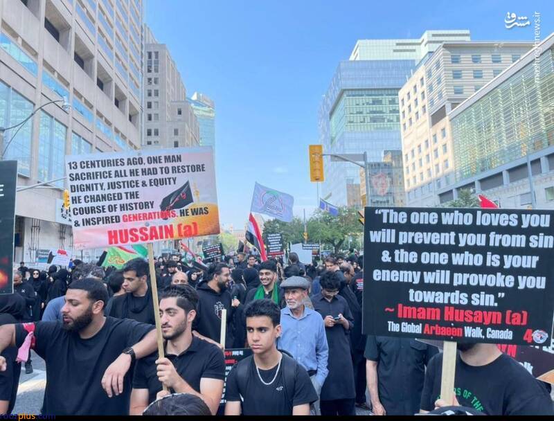 مراسم اربعین حسینی در تورنتوی کانادا +عکس