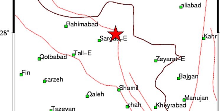 زلزله 4 ریشتری در سرگز احمدی در حاجی‌آباد