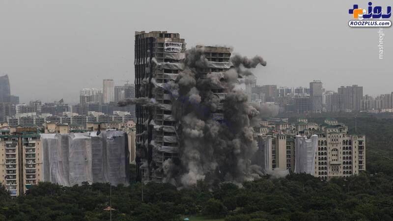 تخریب برج‌های دوقلوی هندی +عکس