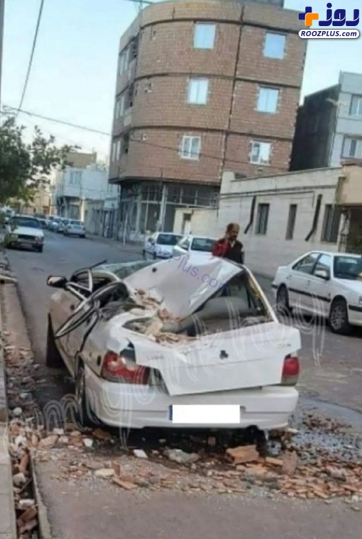 خسارت شدید خودرو در زلزله خوی +عکس