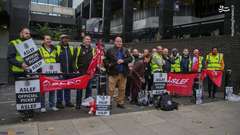 عکس/ اعتصاب کارگران راه آهن در انگلیس