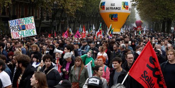 اعتراض، اعتصاب و خرابکاری صدها هزار فرانسوی در اعتراض به گرانی/ نه کشورهای اروپایی بیانیه دادند، نه سلبریتی‌ها حمایت کردند و نه رسانه‌ها برنامه‌ی ویژه پخش کردند