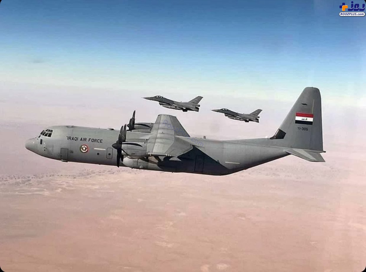 اسکورت هواپیمای حامل ضریح جدید حضرت زینب (س) توسط جنگنده‌های عراقی +عکس
