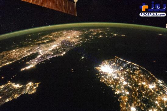 عکس/نمای زمین از ایستگاه فضایی بین المللی