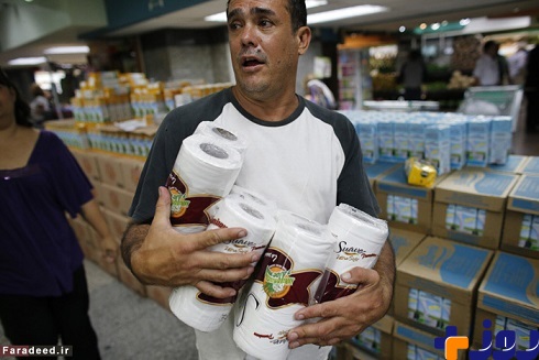 بحران دستمال تولت در ونزوئلا! /عکس