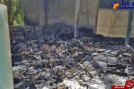 مهار آتش‌سوزی در بیمارستان قائم(عج) مشهد+تصاویر