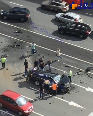 تصاویر/ تصادف مرگبار ماشین پوتین در مسکو