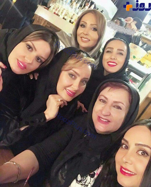 جشن تولد خانم بازیگر در کافه با حضور هنرمندان+تصاویر