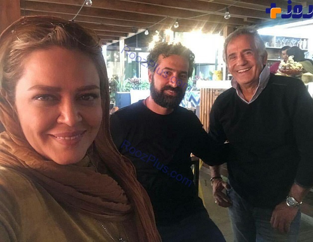تفریح این هفته بهاره رهنما و همسرش در کافه بازیگر مشهور+عکس