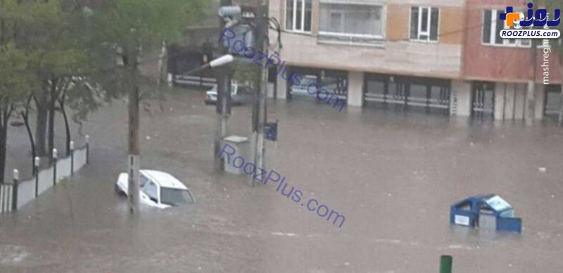تصاویری از بارندگی و سیلاب در تبریز!