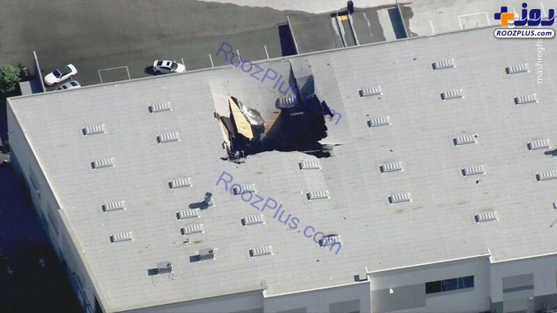 سقوط یک فروند جنگنده اف- ۱۶ در کالیفرنیا +عکس