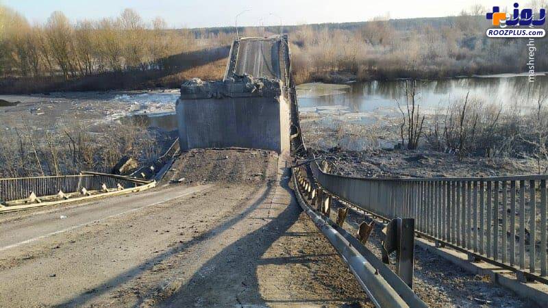ادامه انفجار پل‌ها توسط اوکراین +عکس