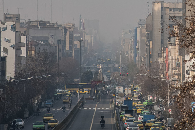 کیفیت هوای«ناسالم» تهران طی امروز