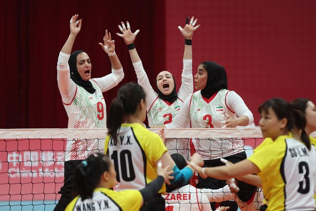 نایب قهرمانی تیم والیبال نشسته بانوان ایران